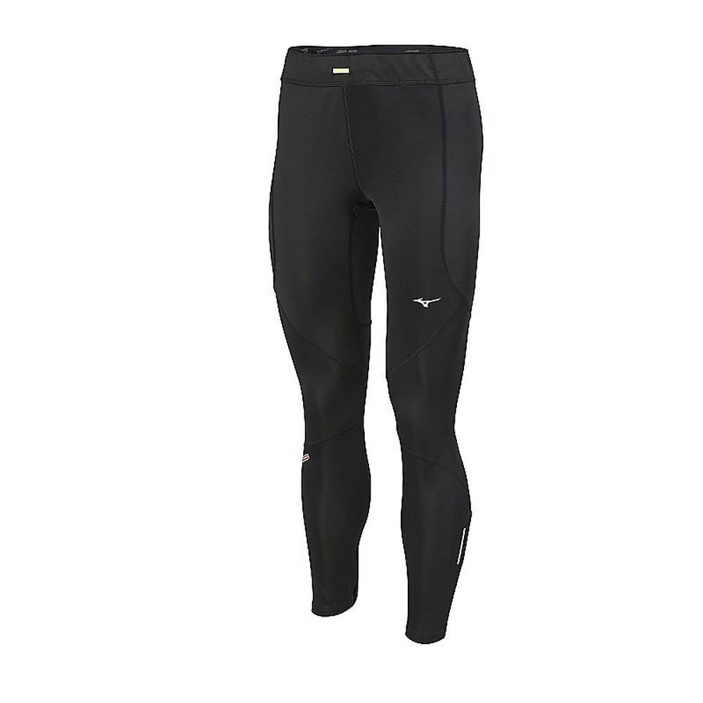 Mizuno Women's Static Breath Thermo Running Tights Black (421620-QJS)